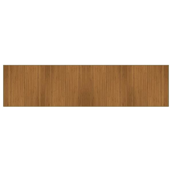 vidaXL Tapis rectangulaire marron 100x400 cm bambou