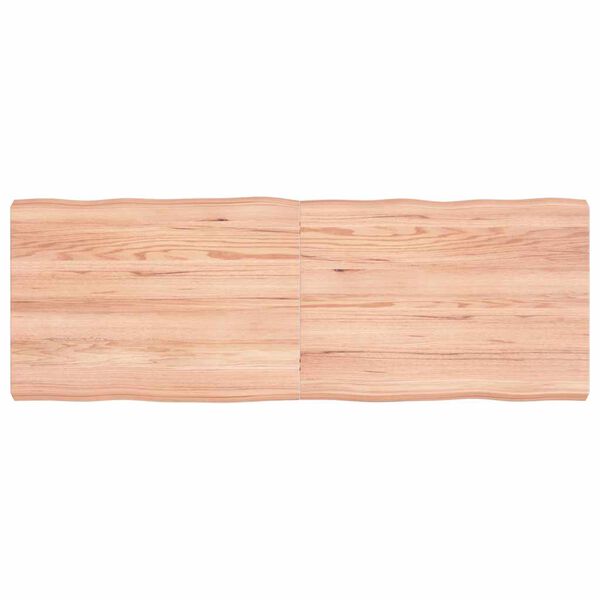 vidaXL Dessus de table bois massif trait&eacute; bordure assortie