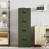 vidaXL Cabinet de Dossier 2 pcs Vert olive 44 x 50 x 139 cm