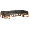 vidaXL Ensemble de canap&eacute;s d'ext&eacute;rieur 10 pc Naturel et Anthracite