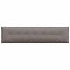vidaXL Coussin de Dos Taupe 200 x 19 x 50 cm tissu