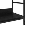 vidaXL &Eacute;tag&egrave;re Ch&ecirc;ne noir 78.5 x 33 x 82 cm Bois d'ing&eacute;nierie