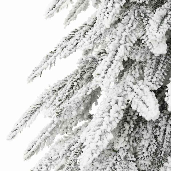 vidaXL Sapin de No&euml;l artificiel avec support Blanc 76 x 76 x 180 cm