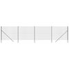 vidaXL Cl&ocirc;ture en treillis m&eacute;tallique anthracite 2,2x10 m