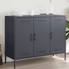 vidaXL Buffet anthracite 100,5x39x79 cm acier