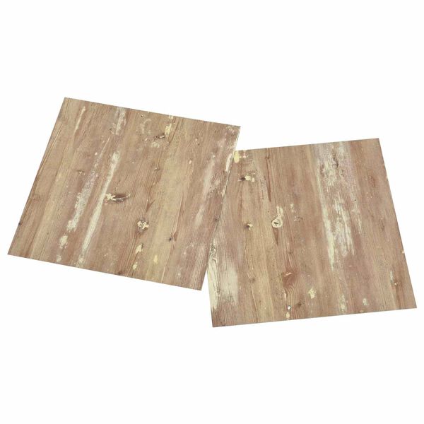 vidaXL Planches de sol 55 pcs Marron 5,11 m&sup2; PVC