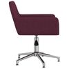 vidaXL Chaise pivotante de salle &agrave; manger Violet Tissu
