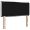 vidaXL Tête de lit avec tête de lit Gris clair 100 cm Cuir synthétique