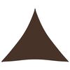 vidaXL Voile de parasol tissu oxford triangulaire 3x3x3 m marron