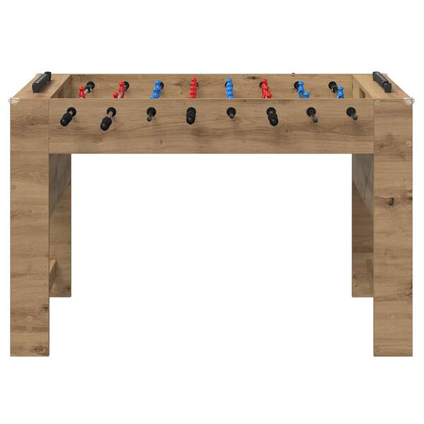 vidaXL Table de Foosball Ch&ecirc;ne Artisanal 125 x 60,5 x 80 cm