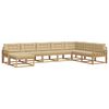 vidaXL Ensemble de canap&eacute;s d'ext&eacute;rieur 8 pc Blanc et Beige