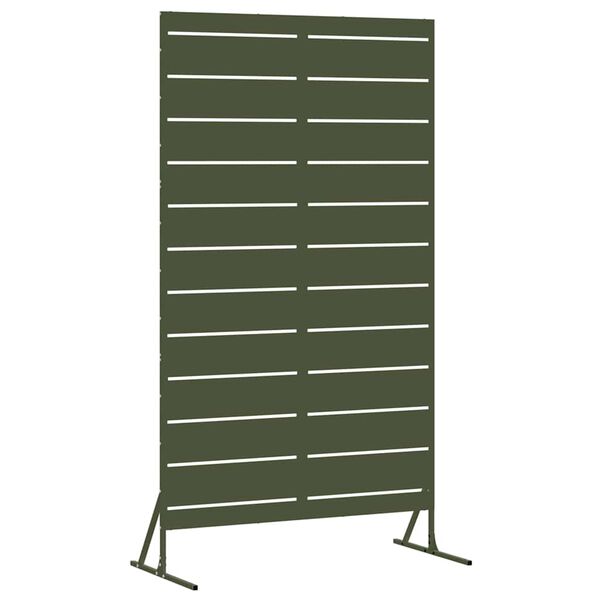 vidaXL &Eacute;cran de confidentialit&eacute; Olive 100 x 50 x 180 cm Acier