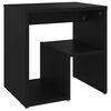 vidaXL Tables de chevet 2 pcs noir 40x30x40 cm bois d'ingénierie