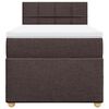vidaXL Sommier &agrave; lattes de lit avec matelas Marron fonc&eacute; 90x190 cm