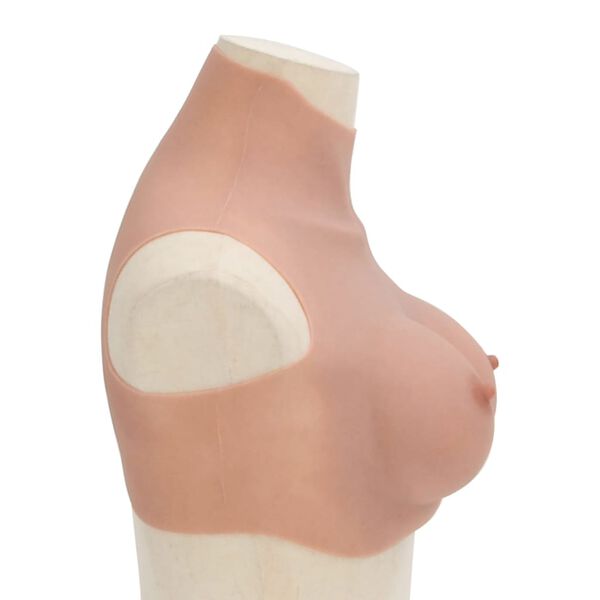 vidaXL Plastron en silicone naturel coupe D