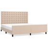vidaXL Cadre de lit sans matelas cappuccino 160x200 cm similicuir