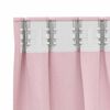 vidaXL Rideaux occultants avec anneaux 2 pcs Rose b&eacute;b&eacute; 260 x 140 cm