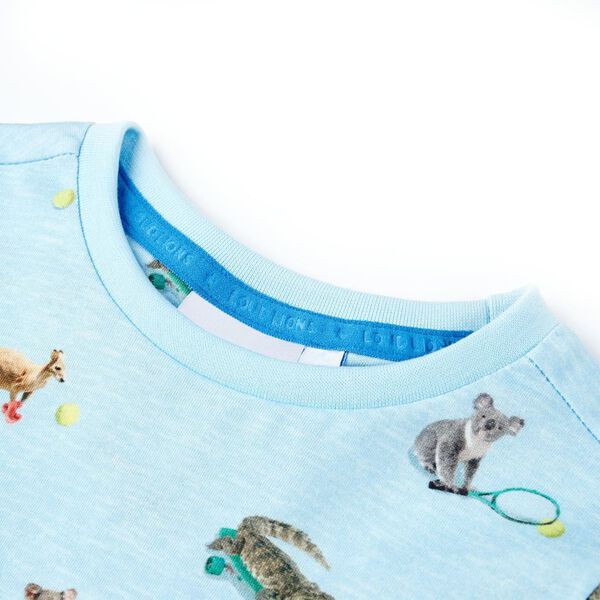 T-shirt pour enfants mélange bleu clair 116