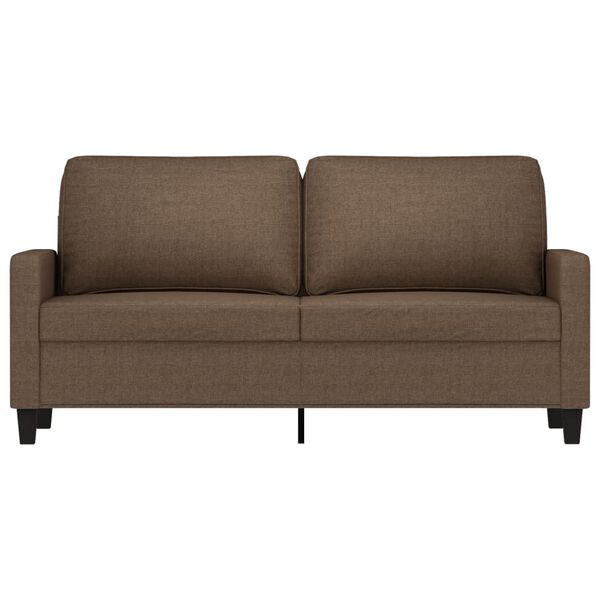 vidaXL Canap&eacute; &agrave; 2 places Marron 140 cm Tissu