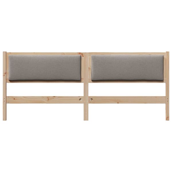 vidaXL T&ecirc;te de lit Autre Marron 200 cm Bois massif en pin