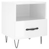 vidaXL Tables de chevet 2 pcs blanc brillant 40x35x47,5 cm