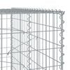 vidaXL Panier gabion avec couvercle 850x100x200 cm fer galvanisé