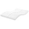 vidaXL Matelas en mousse blanc 140x220 cm 7 zones duret&eacute; 20 ILD