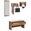 vidaXL Ensemble de meubles d'entr&eacute;e avec tiroir 4 pcs Bois ancien