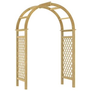 vidaXL Arche avec treillis 141x97x243 cm Bois de pin massif impr&eacute;gn&eacute;