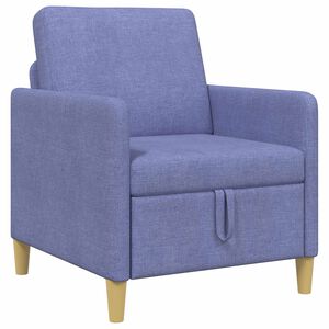 vidaXL Sofa avec rangement Bleu denim 72 x 78 x 87 cm Polyester