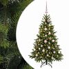 vidaXL Sapin de No&euml;l artificiel avec boules 120 cm 150 LED Blanc chaud