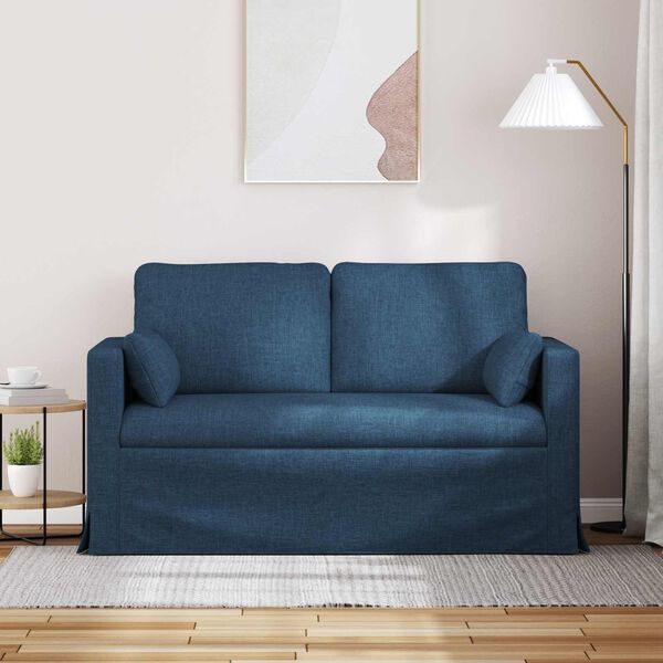 vidaXL Canap&eacute; 120cm Bleu M&eacute;tал