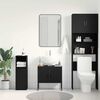 vidaXL Meuble de Lavabo de Salle de Bain Ch&ecirc;ne noir 60 x 30 x 60 cm