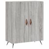 vidaXL Buffet haut Sonoma gris 69,5x34x180 cm Bois d'ing&eacute;nierie