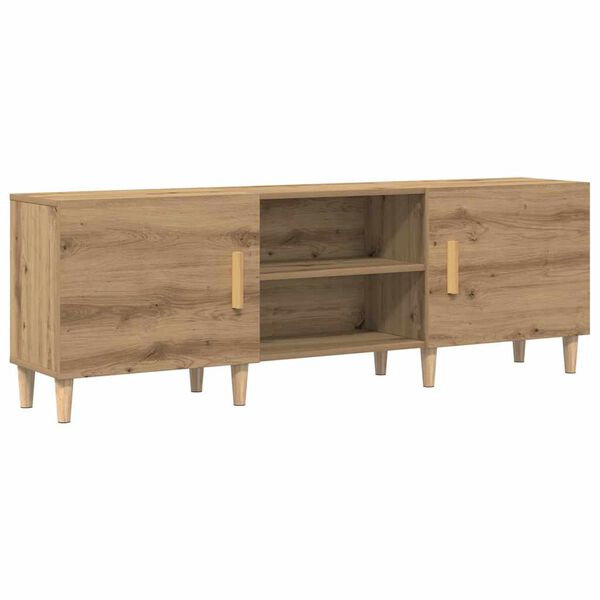 vidaXL Meuble TV ch&ecirc;ne artisanal 150 x 30 x 50 cm Bois d'ing&eacute;nierie