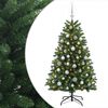 vidaXL Sapin de No&euml;l artificiel vert moyen avec boules 150 cm 150 LED