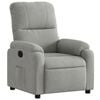 vidaXL Fauteuil inclinable gris clair tissu microfibre