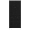 vidaXL Haut Armoire Ch&ecirc;ne noir 69,5 x 34 x 180 cm Bois d'ing&eacute;nierie