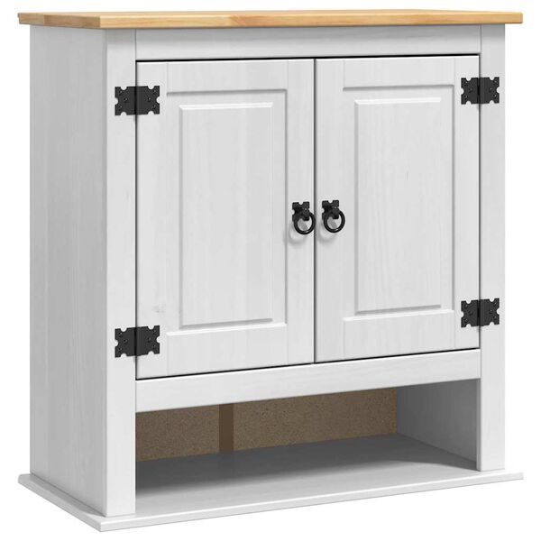 vidaXL Armoire suspendue Corona Blanc 70 x 33 x 71,5 cm Pin massif