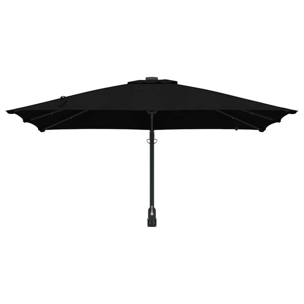 vidaXL Parasol de jardin Noir 248,5 x 247,5 x 160 cm
