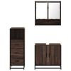 vidaXL Ensemble de meubles de salle de bain 3 pcs Chêne marron