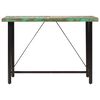 vidaXL Table de bar 150x70x107 cm bois massif de récupération et fer