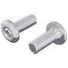 vidaXL Vis &agrave; T&ecirc;te Bloqu&eacute;e 2 pcs Argent&eacute; M6 x 15 mm Acier