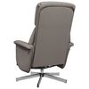 vidaXL Fauteuil inclinable avec repose-pieds taupe tissu