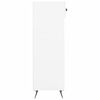 vidaXL Armoire &agrave; chaussure Blanc brillant 30x35x105 cm Bois ing&eacute;nierie