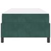 vidaXL Cadre de lit avec matelas Vert foncé 80 x 200 cm tissu