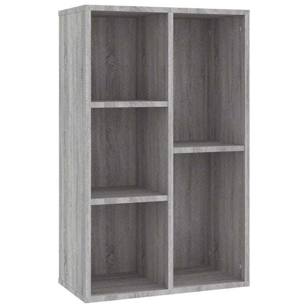 vidaXL Bibliothèque/Buffet sonoma gris 50x25x80 cm bois d'ingénierie