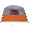 vidaXL Tente de cabine familiale 8 personnes gris orange imperméable