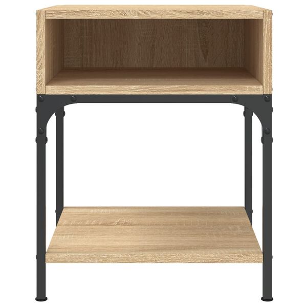 vidaXL Table de chevet ch&ecirc;ne sonoma 40x41x50 cm bois d'ing&eacute;nierie