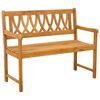 vidaXL Banc ext&eacute;rieur 2 -places 110 x 56 x 90 cm Bois d'Acacia Massif